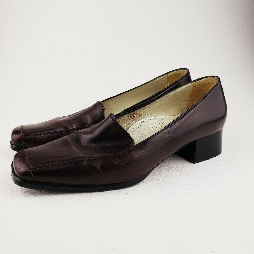 Valle Verde Leather Low Heel Comfort Shoes